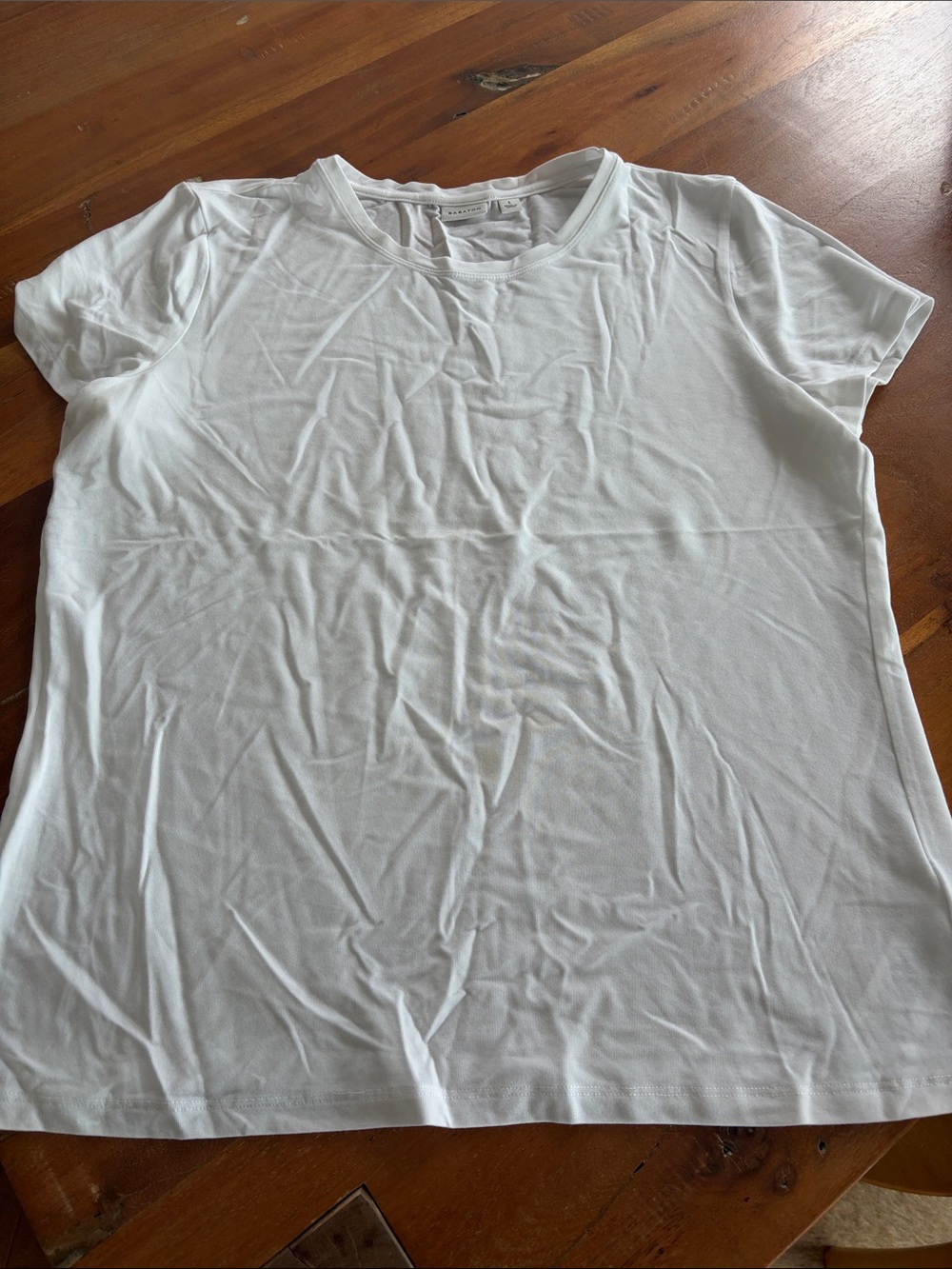 Babaton White Short Sleeve Crewneck Tee